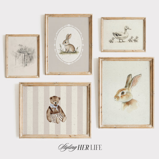 Vintage Nursery Art Prints | PRINTABLE ART | GW041