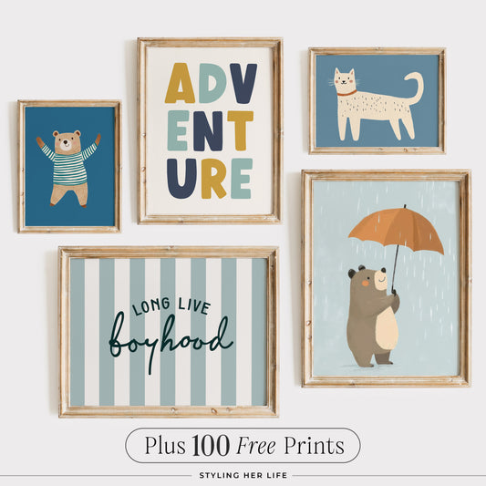 Boys Nursery Digital Prints