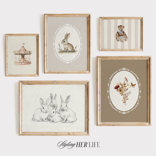 Vintage Nursery Art Prints | PRINTABLE ART | GW031
