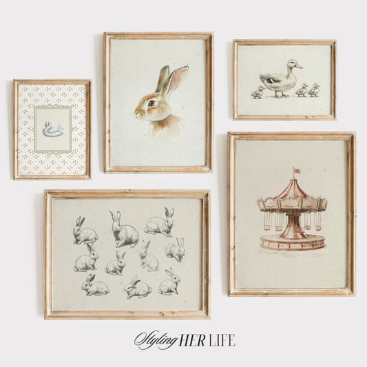 Vintage Nursery Art Prints | PRINTABLE ART | GW032
