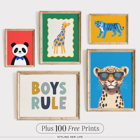 Boys Nursery Digital Prints