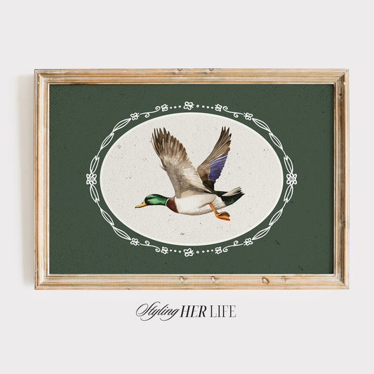 Flying Duck Digital Art Print | IN052
