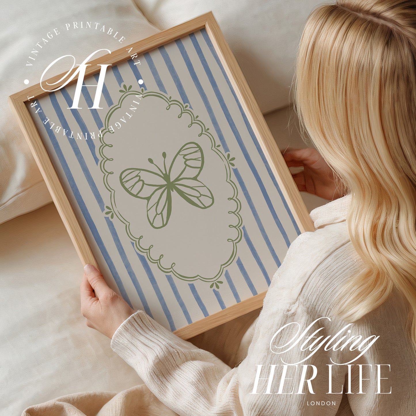 Trendy Butterfly Art Print | PRINTABLE ART | Digital Download