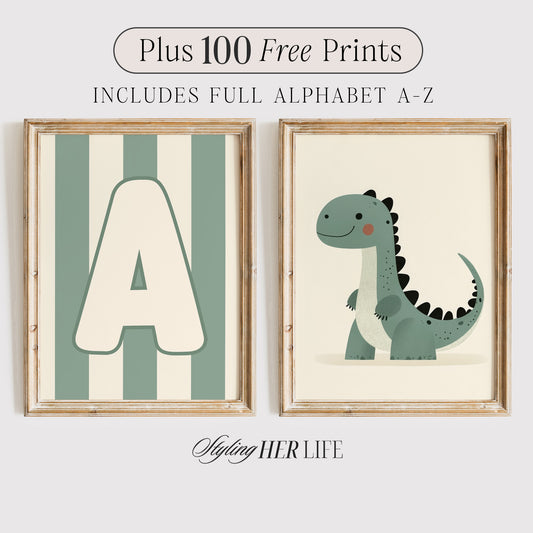 Dinosaur Nursery Digital Prints