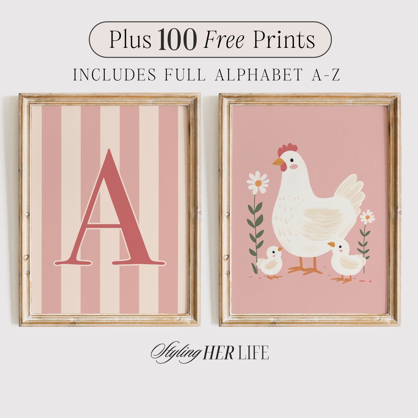 Hen Nursery Digital Prints