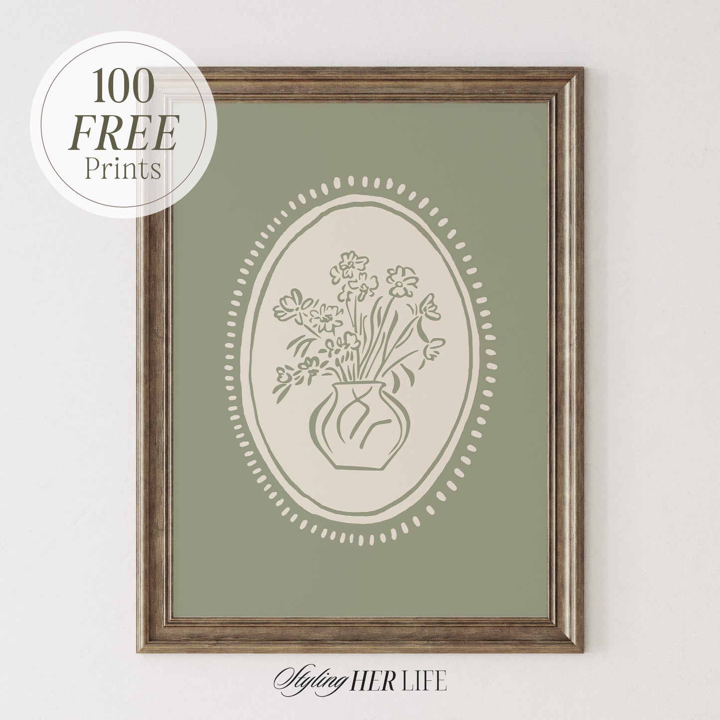 Trendy Flower Art Prints | PRINTABLE ART | Digital Download