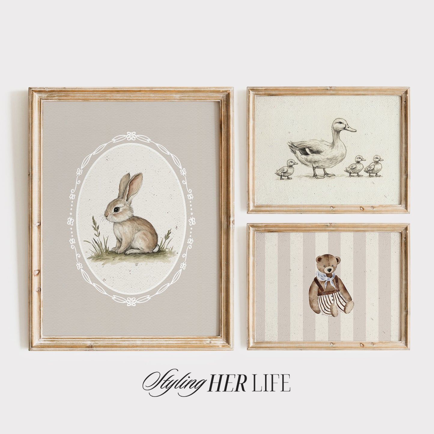 Vintage Nursery Art Prints | PRINTABLE ART | GW041