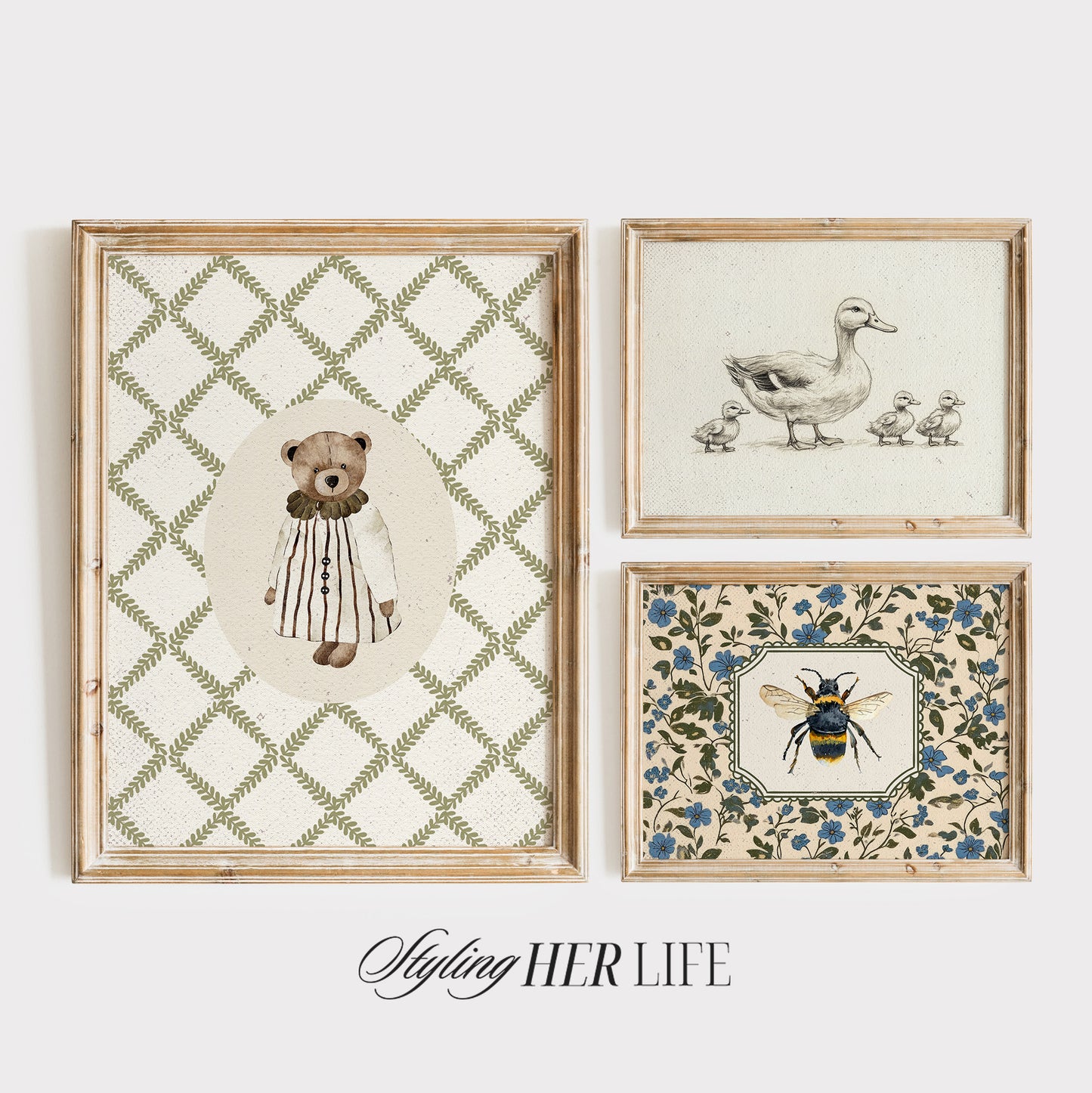 Vintage Nursery Art Prints | PRINTABLE ART | GW029