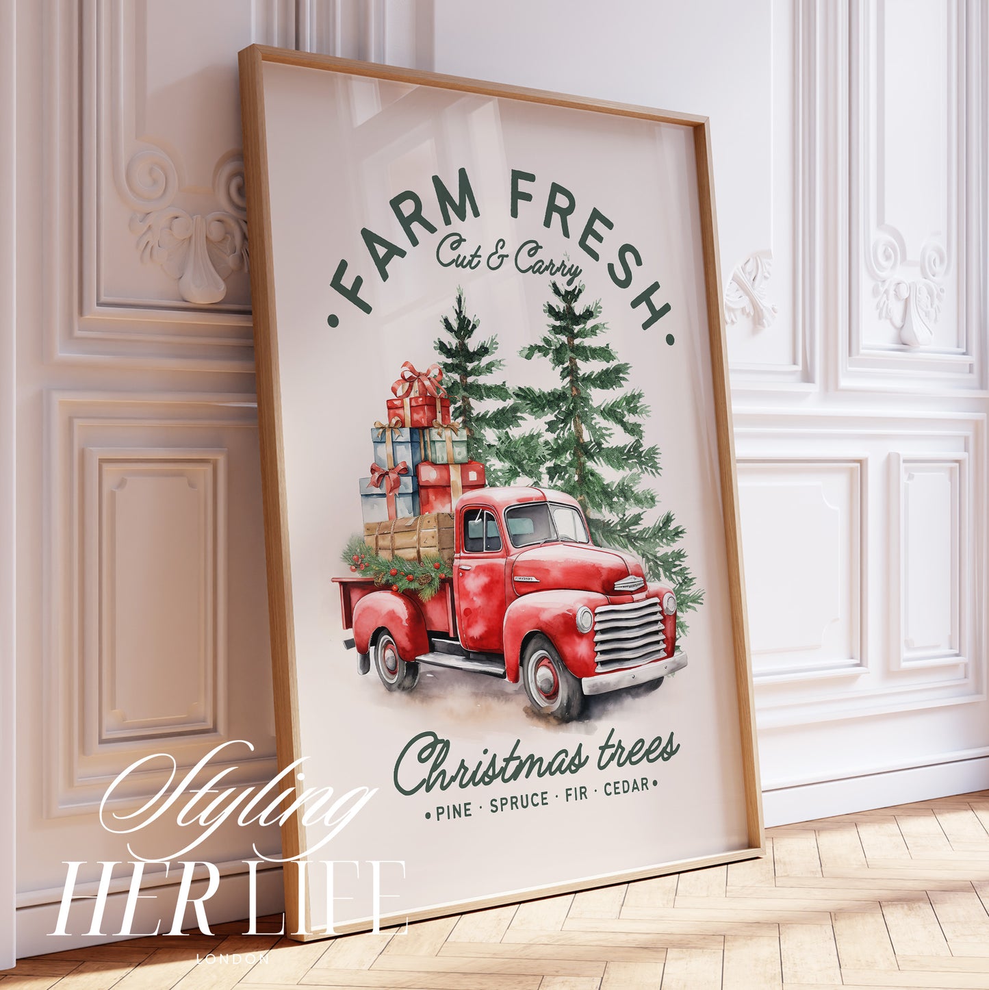 Christmas Art Print | PRINTABLE ART | Digital Download