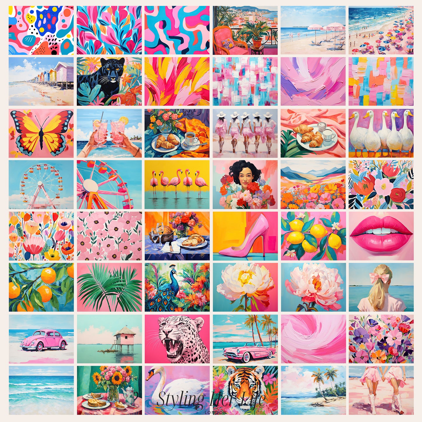 100 Eclectic Art Prints | PRINTABLE ART | Digital Download