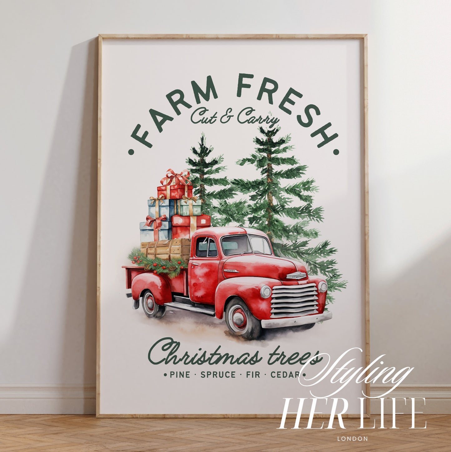 Christmas Art Print | PRINTABLE ART | Digital Download