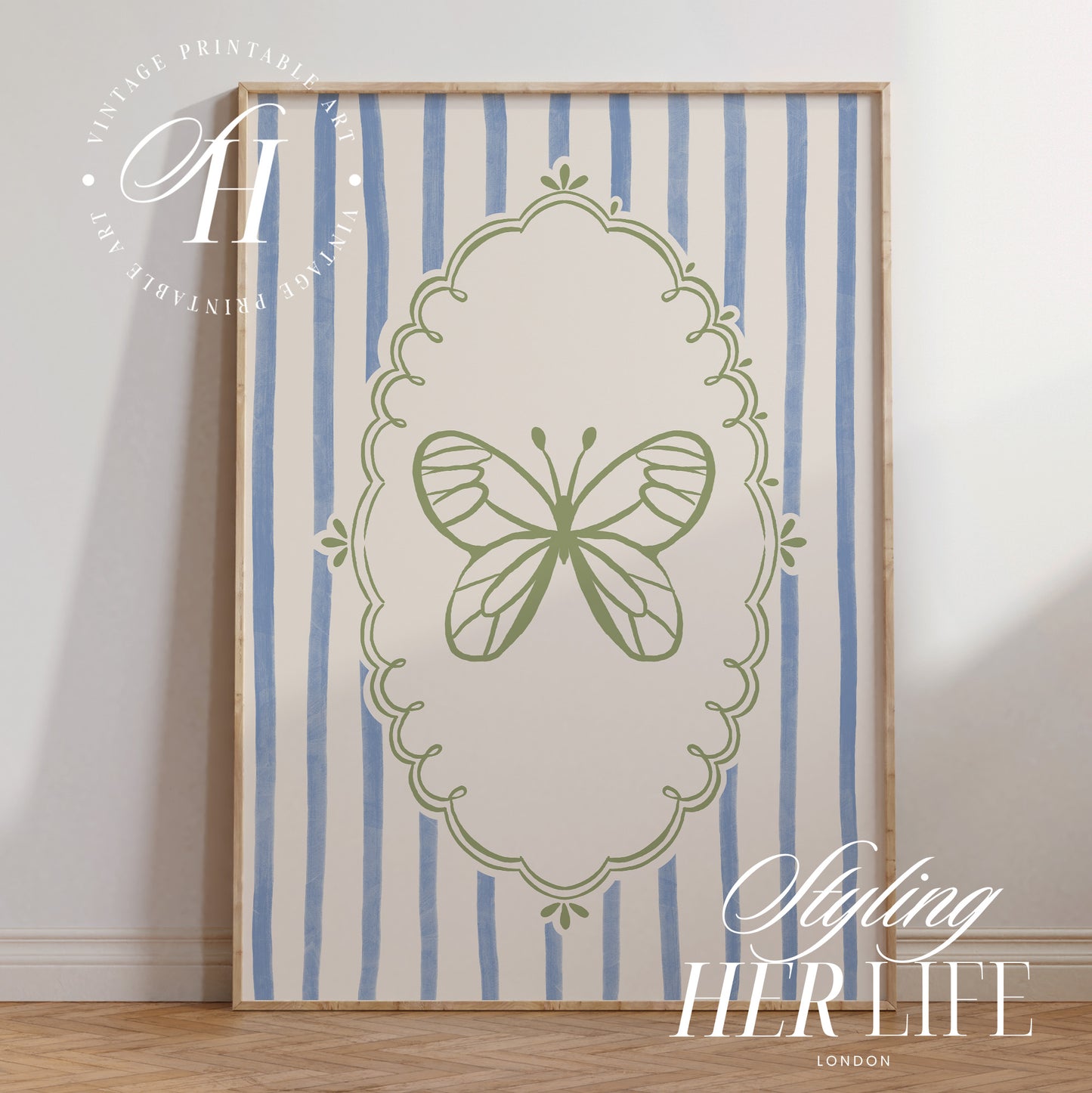 Trendy Butterfly Art Print | PRINTABLE ART | Digital Download