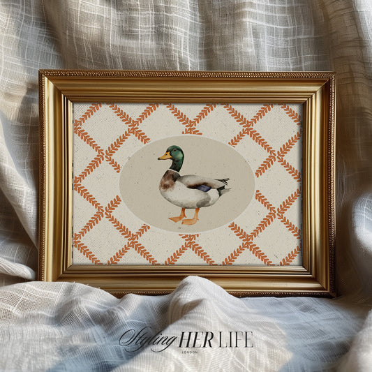 Vintage Duck Digital Art Print | IN048