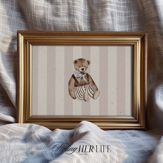 Teddy Bear Digital Art Print | IN051