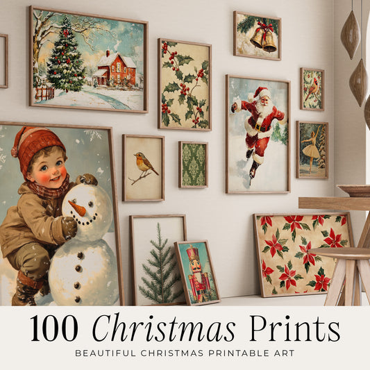 100 Christmas Digital Prints