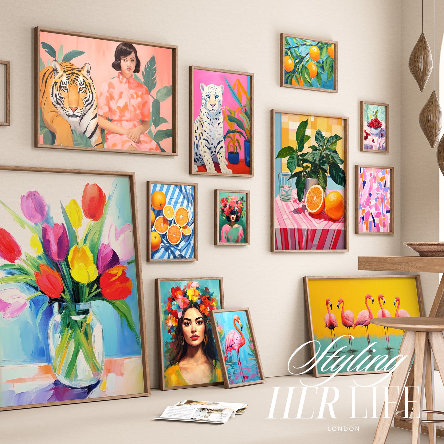 100 Eclectic Art Prints | PRINTABLE ART | Digital Download