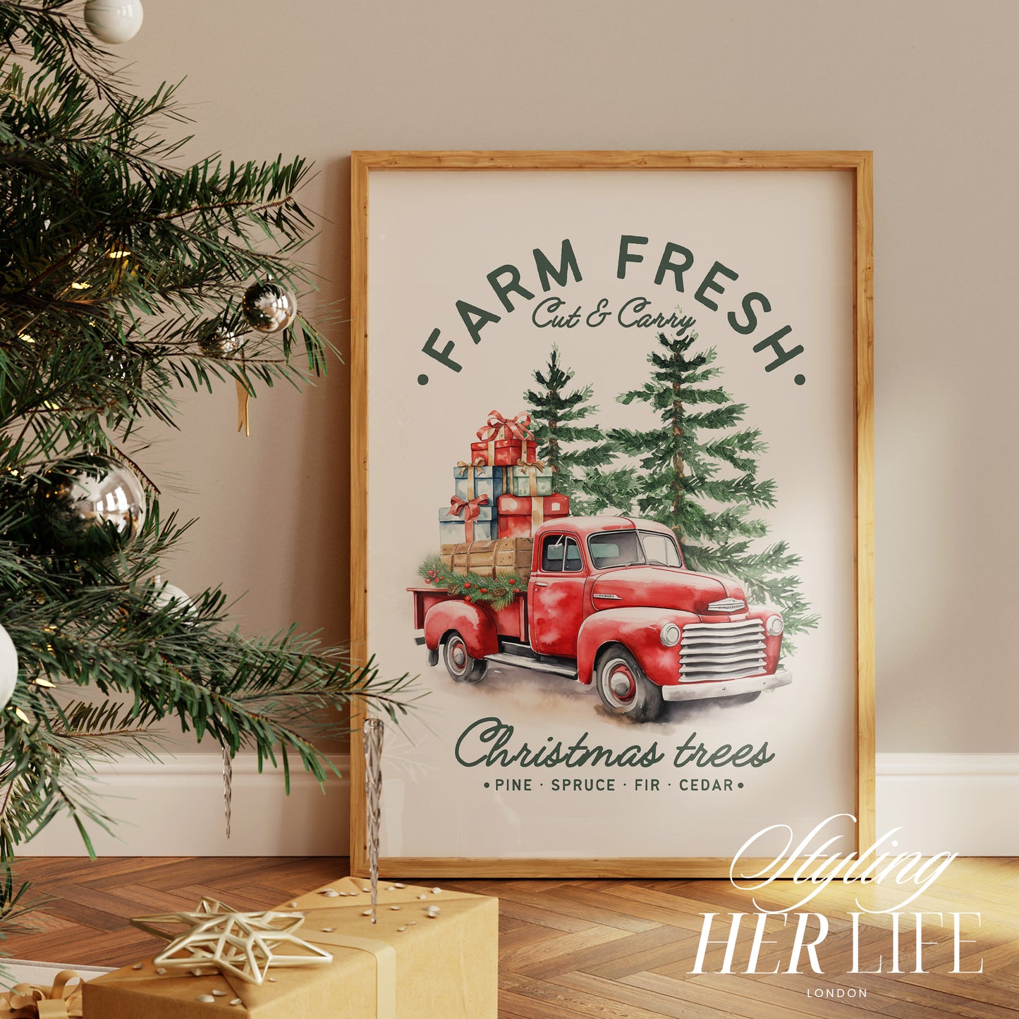 Christmas Art Print | PRINTABLE ART | Digital Download