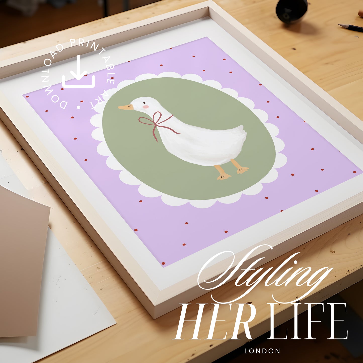 Silly Goose Digital Print