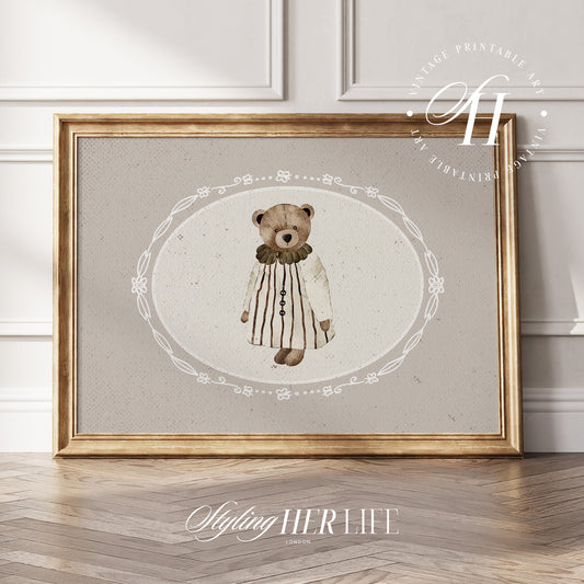 Teddy Bear Digital Art Print | IN050