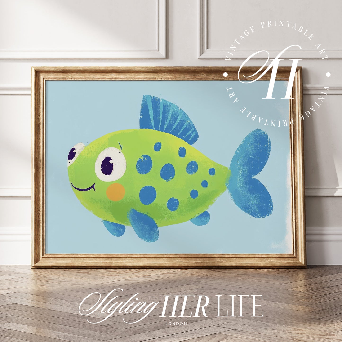 Blue Nursery Digital Prints
