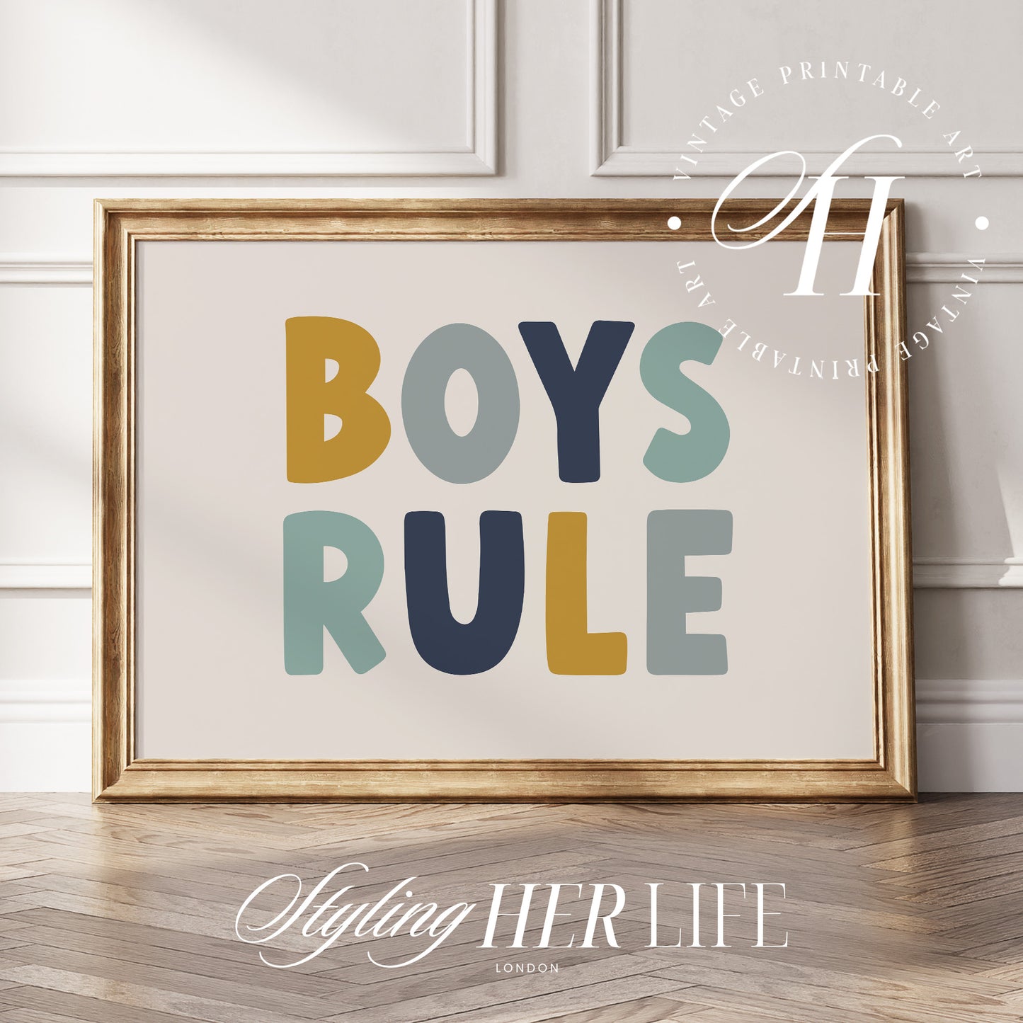 Boys Nursery Digital Prints